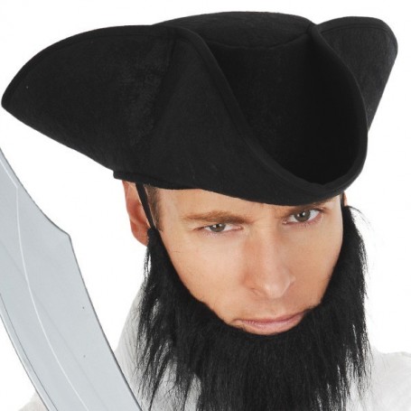 Pirate Hat Soft Mottled Black