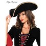 Unisex Pirate Hat with Gold Trim