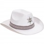 Cowboy Sheriff Hat - White