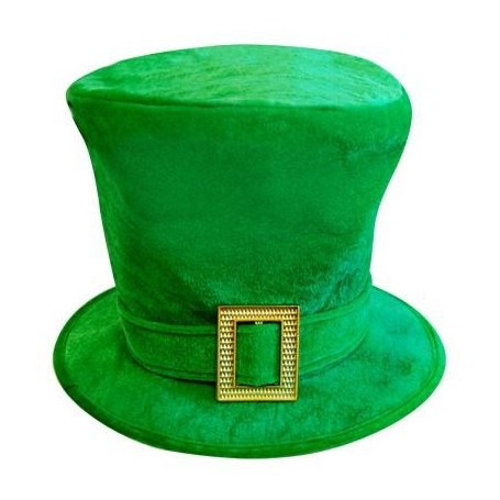 ST Pattys Top Hat with Gold Buckle