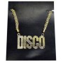 Disco - Gold Plastic Necklace