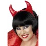 Halloween Red Vinyl Devil Horns on Headband
