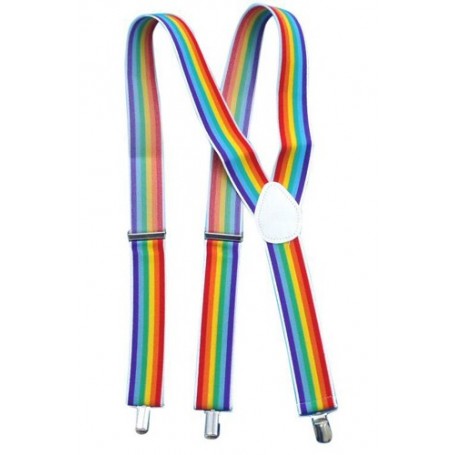 Trouser Braces/Suspenders - Rainbow