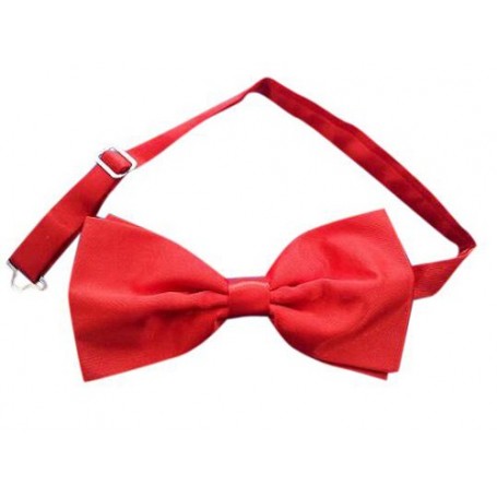 Red Satin Adjustable Bow Tie