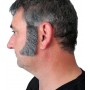 Sideburns - Thick Curved Dark Grey