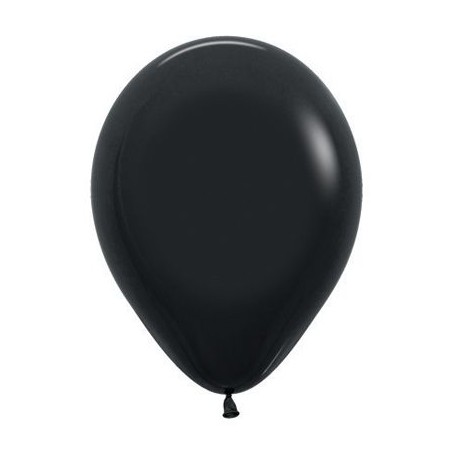 Sempertex 12" Round Latex Balloon - Fashion Black