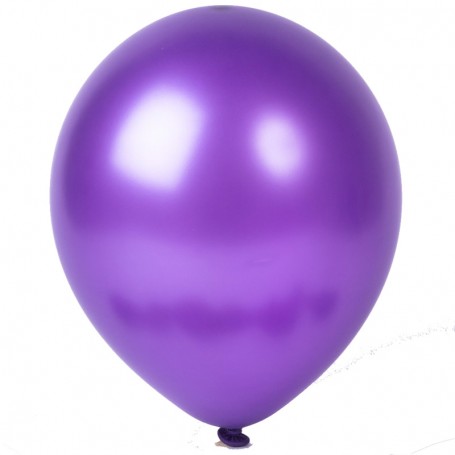 Amscan 11" Round Latex Balloon - Metallic Purple