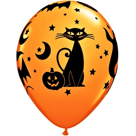 Halloween Spooky 12" Latex Balloons - 10pk
