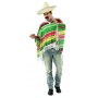 Mexican Poncho - Green/Red/Yell - Adult