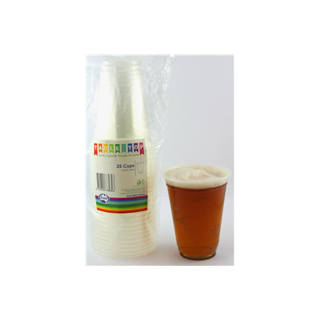 Plastic Beer Cups 285ml - 25pk
