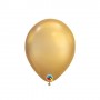 Qualatex 7" Round Latex Balloon - Chrome Gold