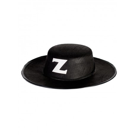 Zorro Black Feltex Hat - Costume Accessory