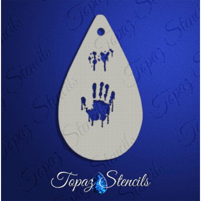 Bloody Handprint Topaz Stencils