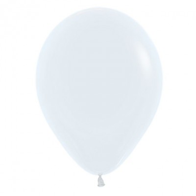 Sempertex 12" Latex Balloons - Fashion White